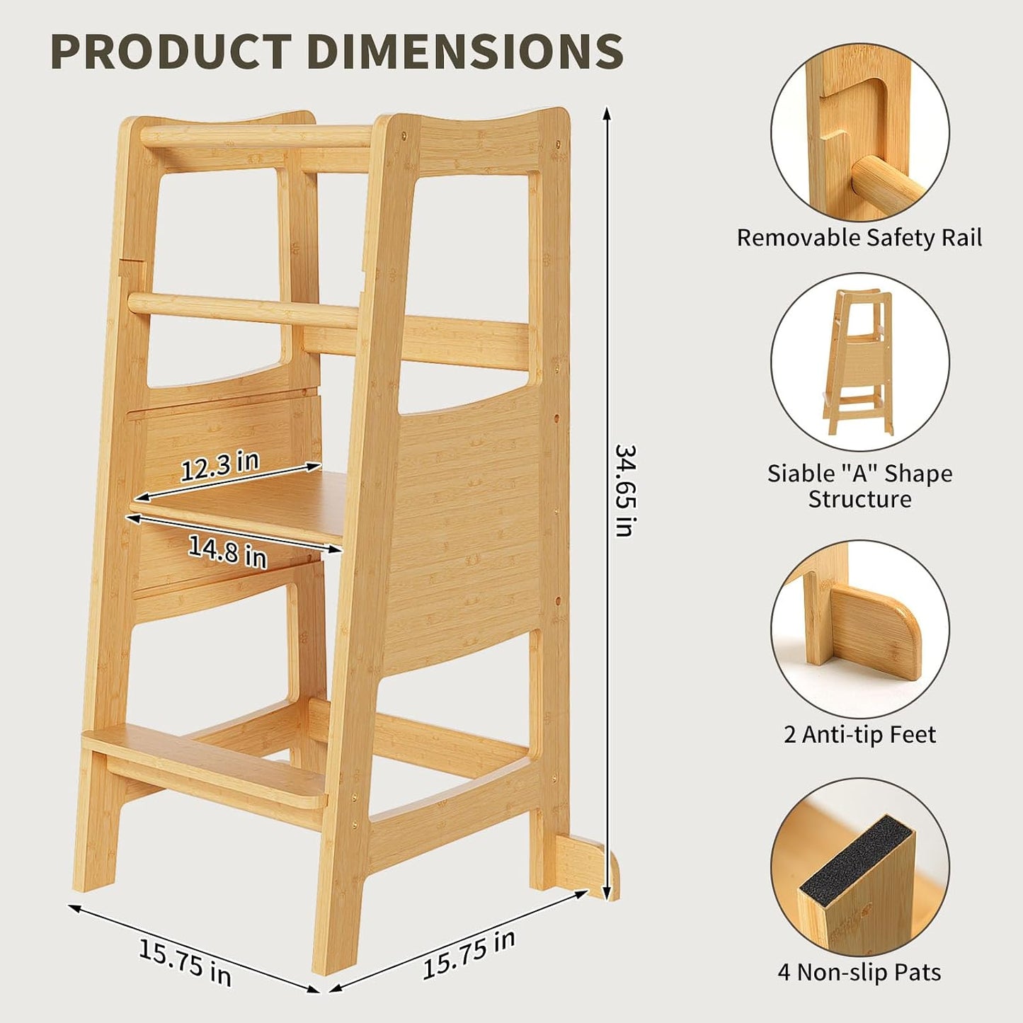 Torre de Aprendizaje Montessori Ajustable