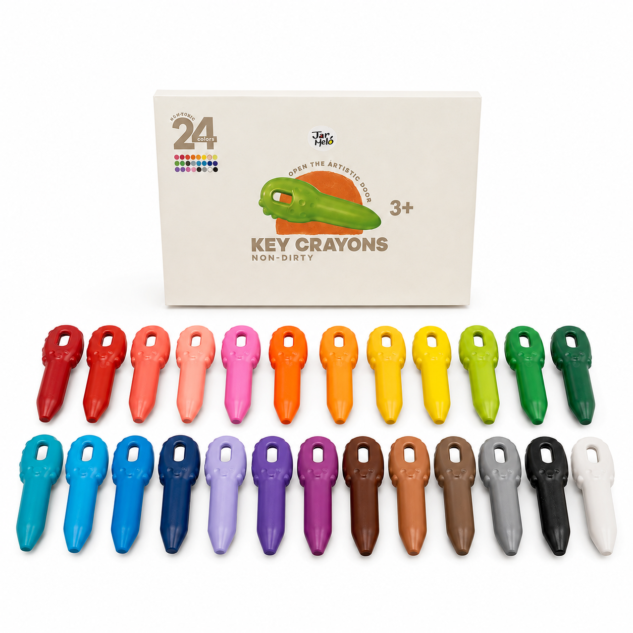 Set de 24 Crayones con Forma de Llave