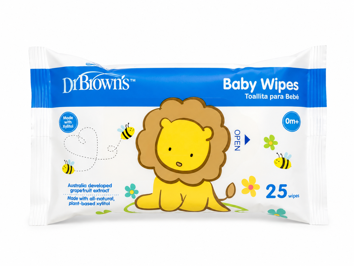 Toallitas húmedas para bebé Dr. Brown’s – 25 unidades