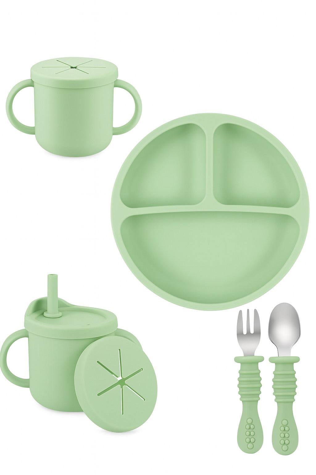 Juego de alimentación verde - 5 piezas