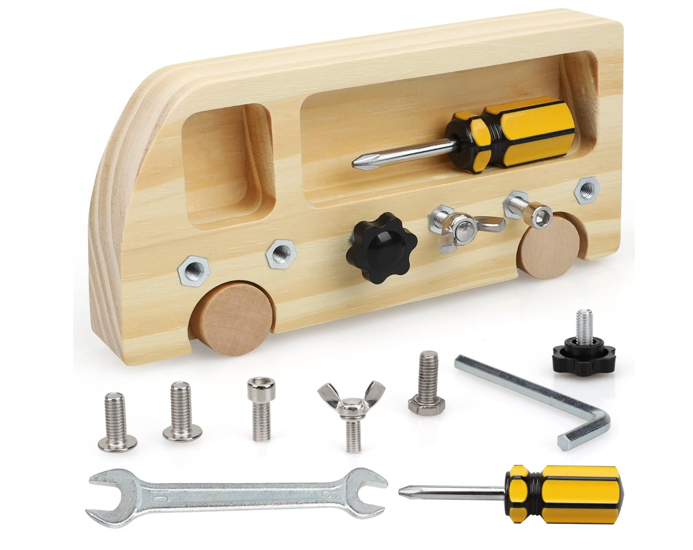 Busy Bus – Bus de Actividades de Madera (Busy Board)
