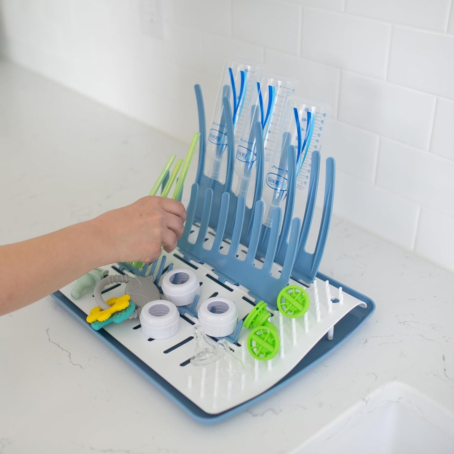 Rack para secar chupones y accesorios