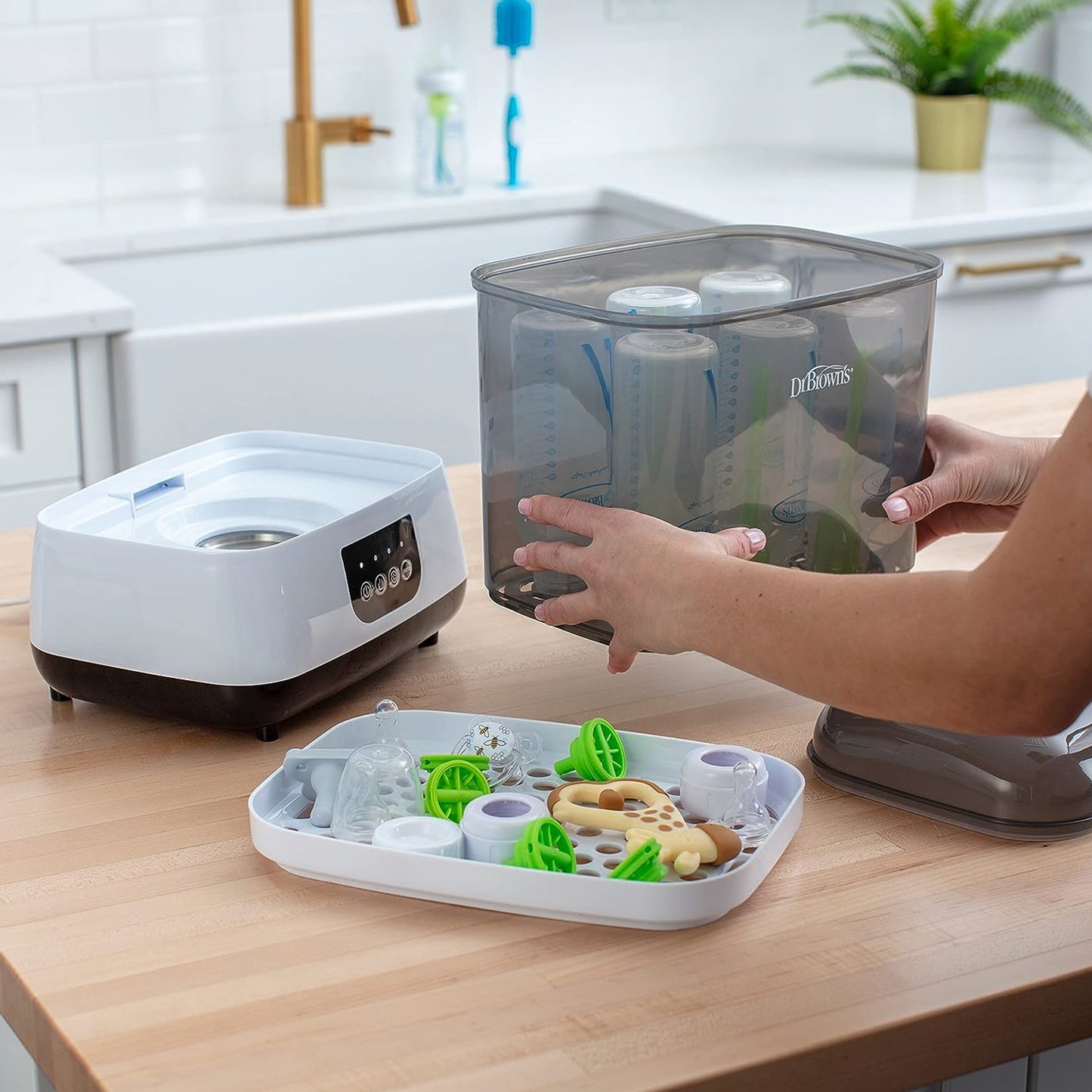 Secadora y esterilizador eléctrico Dr. Brown’s – uso multifuncional para bebés