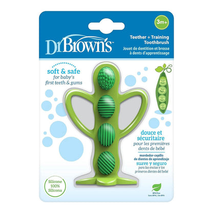 Dr. Brown’s Mordedor y Masajeador Dental para Bebé 3M+ Pea Pod