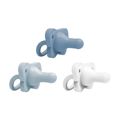 Pack de 3 chupetas Dr Brown's - Blanco, azul y celeste
