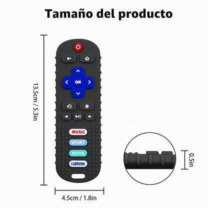 🦷📺 Mordedor de silicona en forma de control remoto