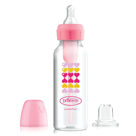 Dr. Brown's - Diseño corazones +6m cuello angosto