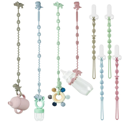 Set de 2 Clips de Silicona para Juguetes, Mordedores y Chupetas