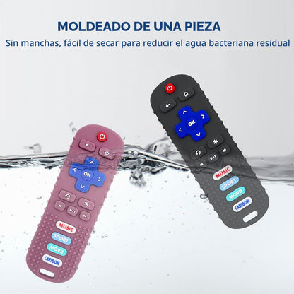 🦷📺 Mordedor de silicona en forma de control remoto