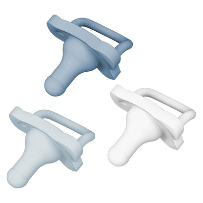 Pack de 3 chupetas Dr Brown's - Blanco, azul y celeste