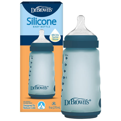 Dr. Brown's Biberón de silicona, 9 oz