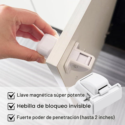 🔒🧲 Cerraduras magnéticas de seguridad para bebés