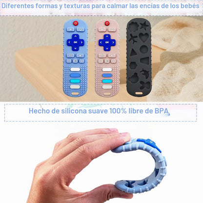 🦷📺 Mordedor de silicona en forma de control remoto