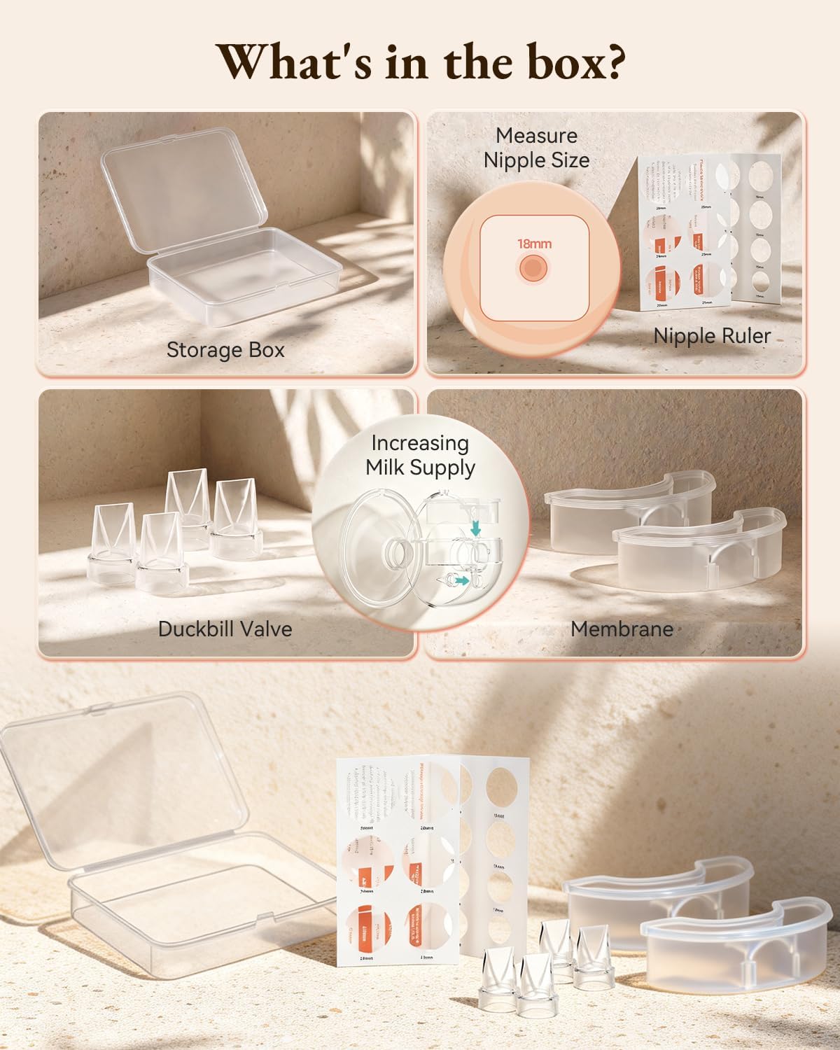 Set de 2 Válvulas Pico de Pato de Silicona para Extractor de Leche Materna