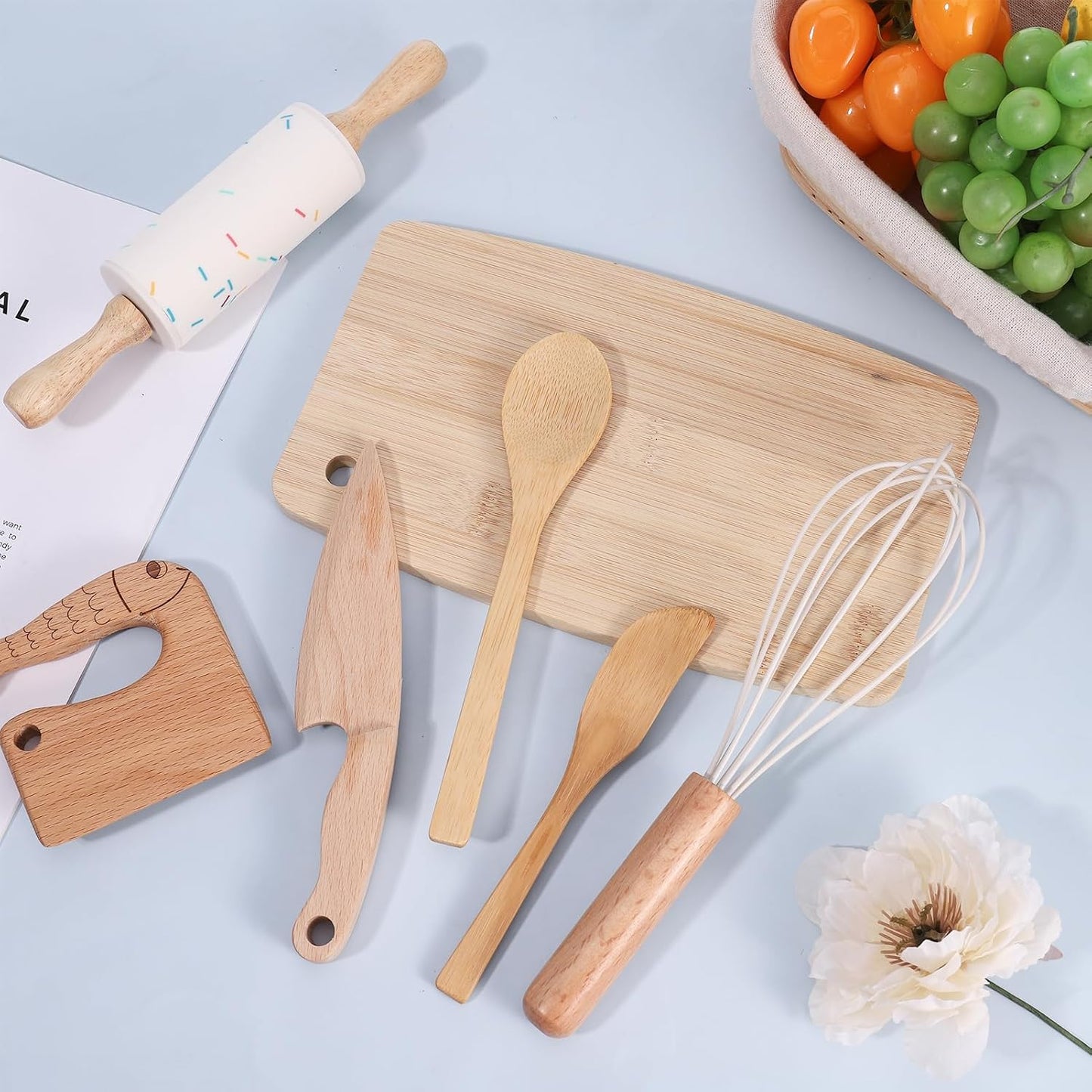 Juegos de cocina Montessori-todo madera