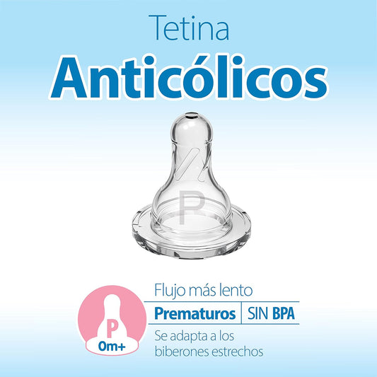 Biberón Dr. Brown's Anti-Cólicos 2 oz, flujo prematuro