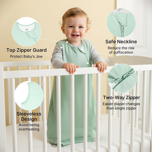 🌿 Saco de dormir de bambú para bebé - Easy Fi