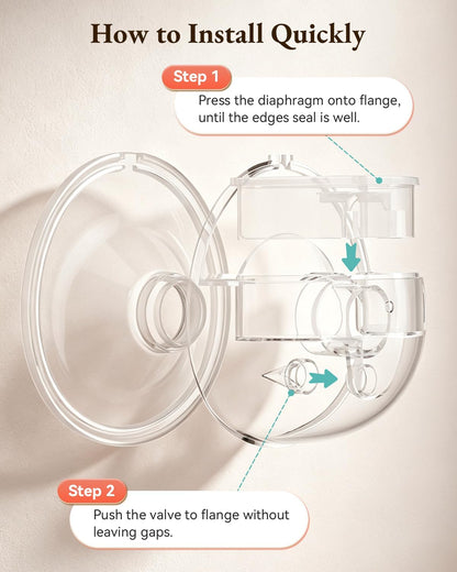 Set de 2 Válvulas Pico de Pato de Silicona para Extractor de Leche Materna