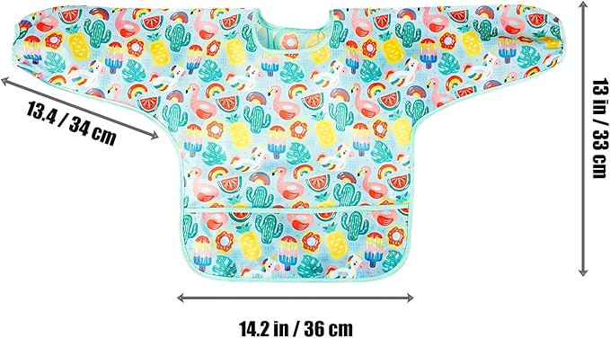 Babero manga larga impermeable