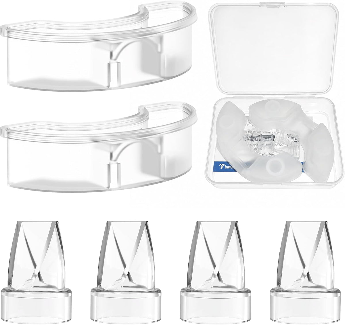 Set de 2 Válvulas Pico de Pato de Silicona para Extractor de Leche Materna
