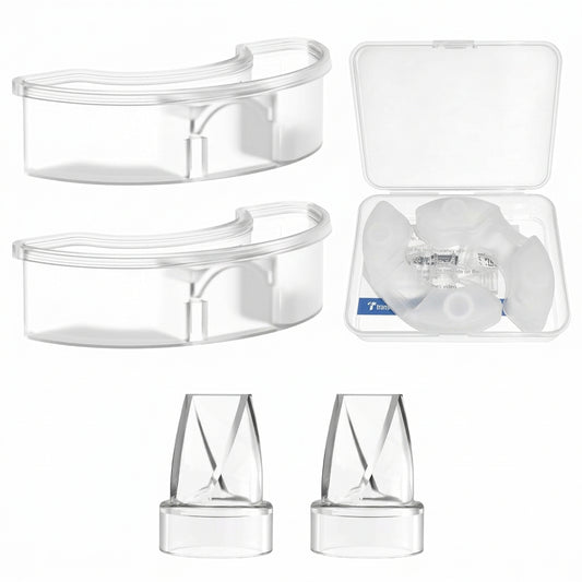 Set de 2 Válvulas Pico de Pato y 2 Diafragmas de Silicona para Extractor de Leche Materna