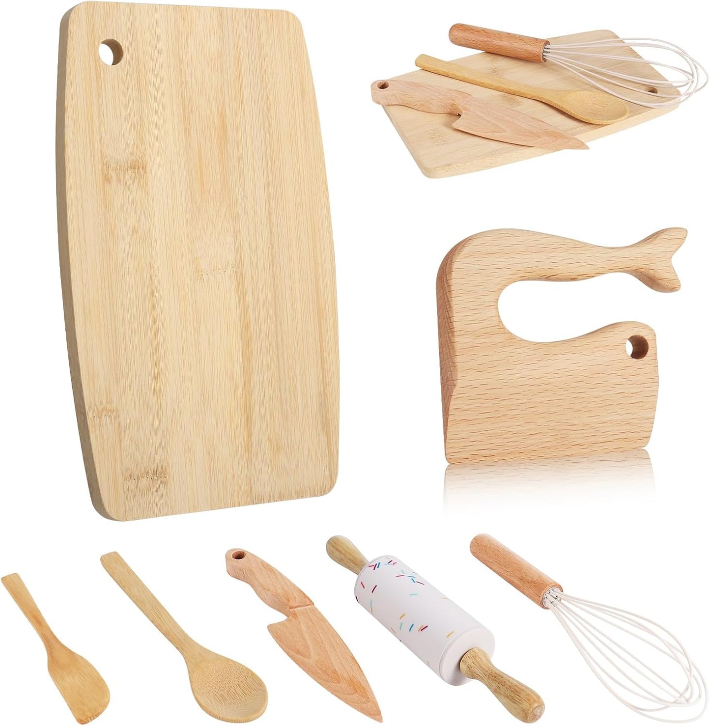 Juegos de cocina Montessori-todo madera