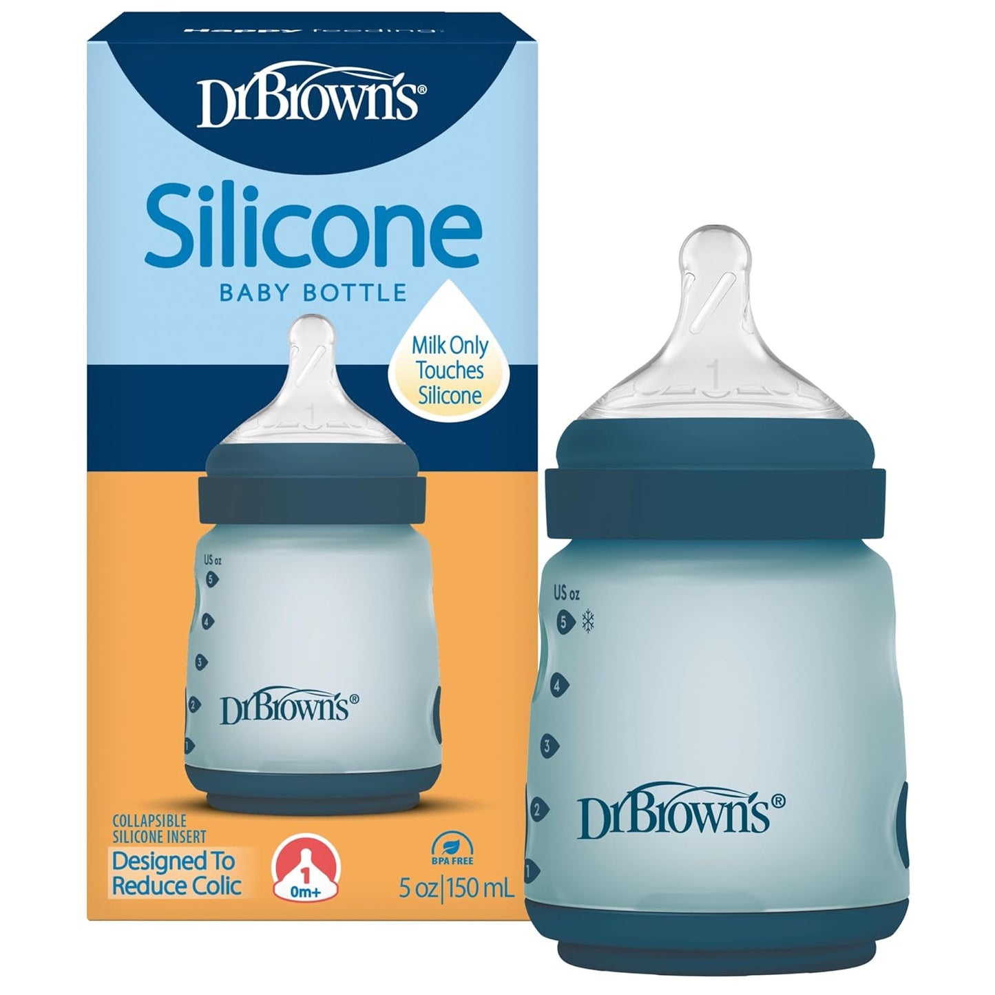 Dr. Brown's Biberón de silicona 5 oz
