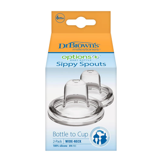 Dr. Brown's -Repuesto de tetina Sippy Bottles, cuello ancho