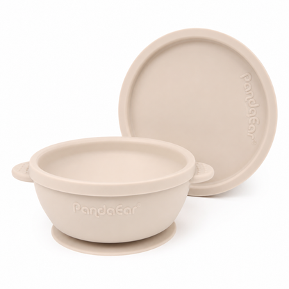 Bowl de Silicona con Succión y Tapa PandaEar