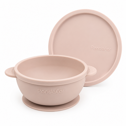 Bowl de Silicona con Succión y Tapa PandaEar