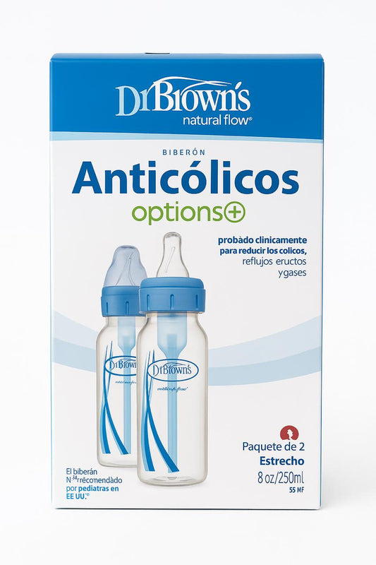 Dr. Brown's Botellas azul de 8 onzas (paquete de 2)