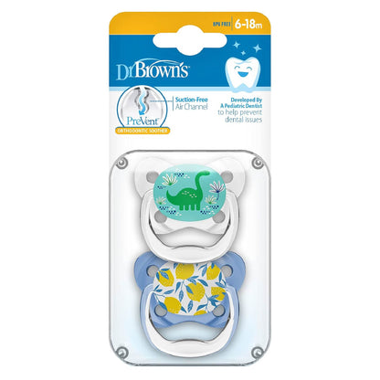 Chupetas Prevent 6 -18 ms - Diseño Dinosaurios