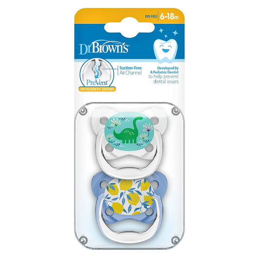 Chupetas Prevent 6 -18 ms - Diseño Dinosaurios