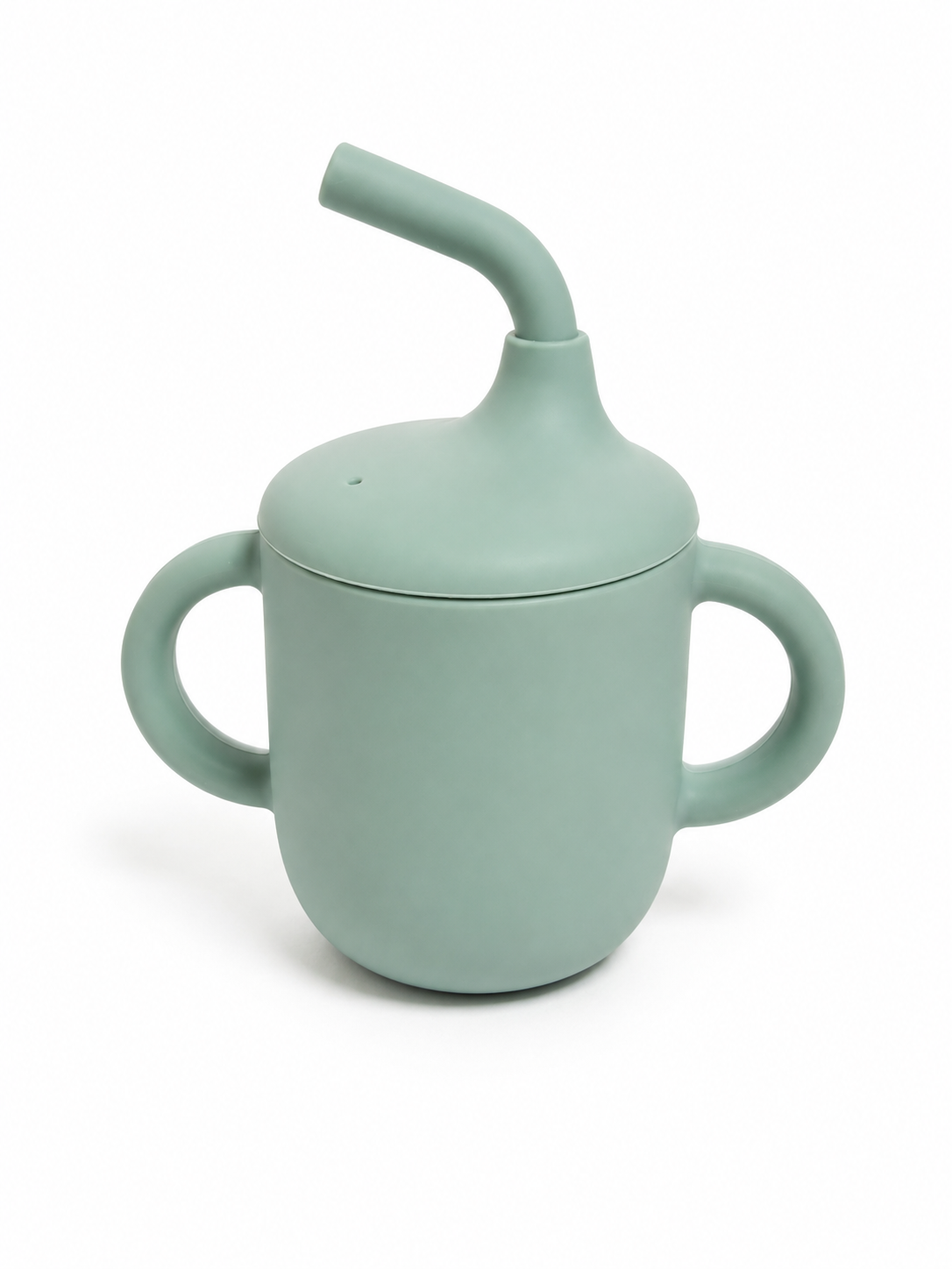 Vaso de Entrenamiento de Silicona con Pajilla | Antiderrames para Bebés | Individual