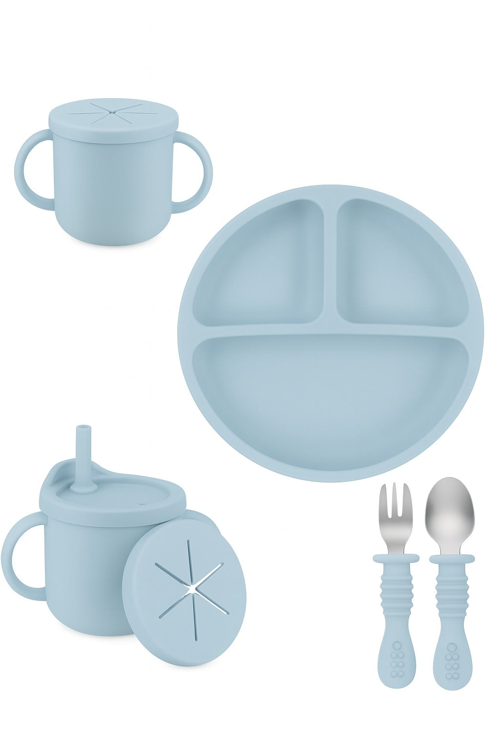 Juego de alimentación azul - 5 piezas