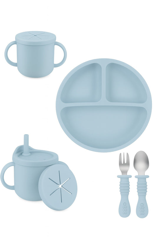 Juego de alimentación azul - 5 piezas