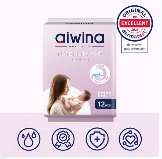 Toallas postparto Aiwibi para maternidad, paquete de 12 unidades