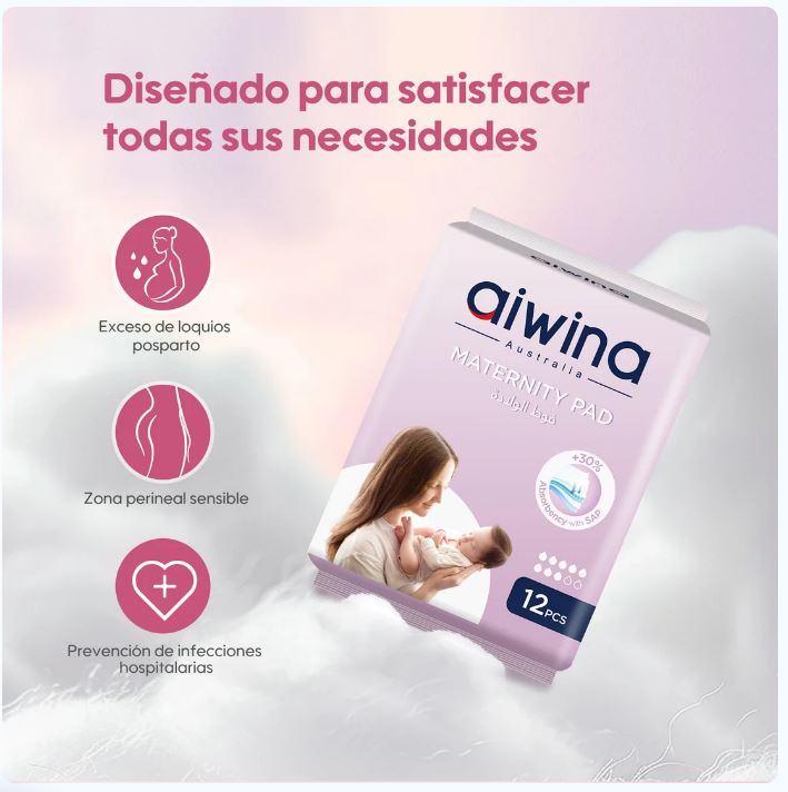Toallas postparto (maternidad) 12 pcs - Aiwibi