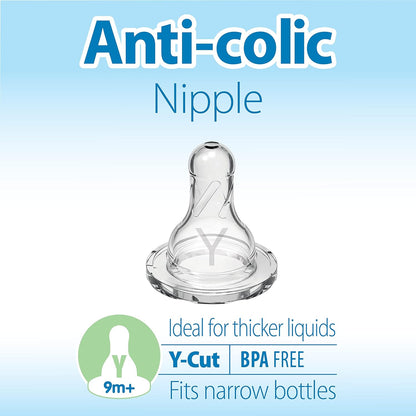 Dr. Brown's - Repuesto de tetina cuello angosto Niveles 1 - 4