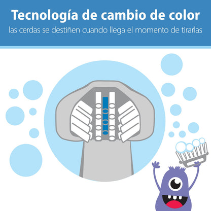 Dr. Brown's Cepillo de dientes Mounstruo Morado, 1-4 años