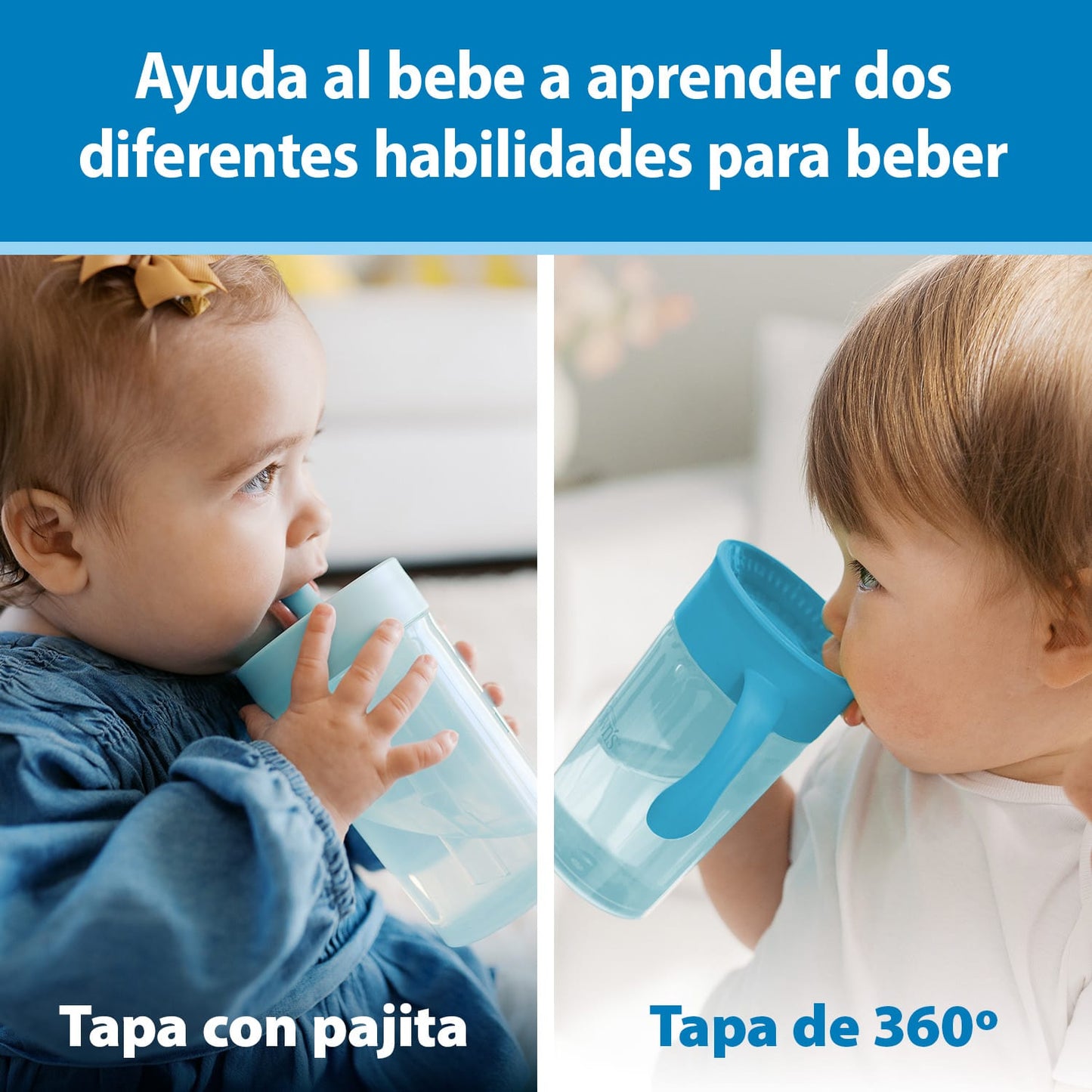 Juego de tazas de entrenamiento todo en uno 👶🍼