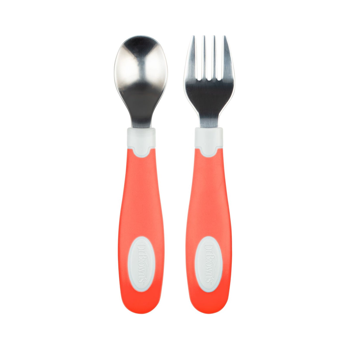 Set de cuchara y tenedor - Coral y Azul