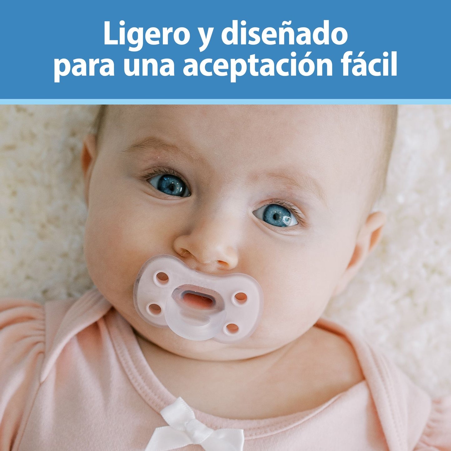 Chupeta Advantage 0-6 m - azul y crema