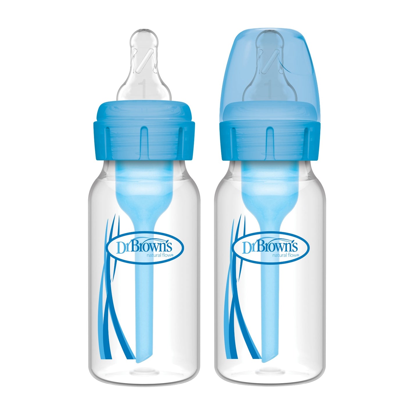 Dr. Brown's Botellas azules de 4 onzas (paquete de 2)