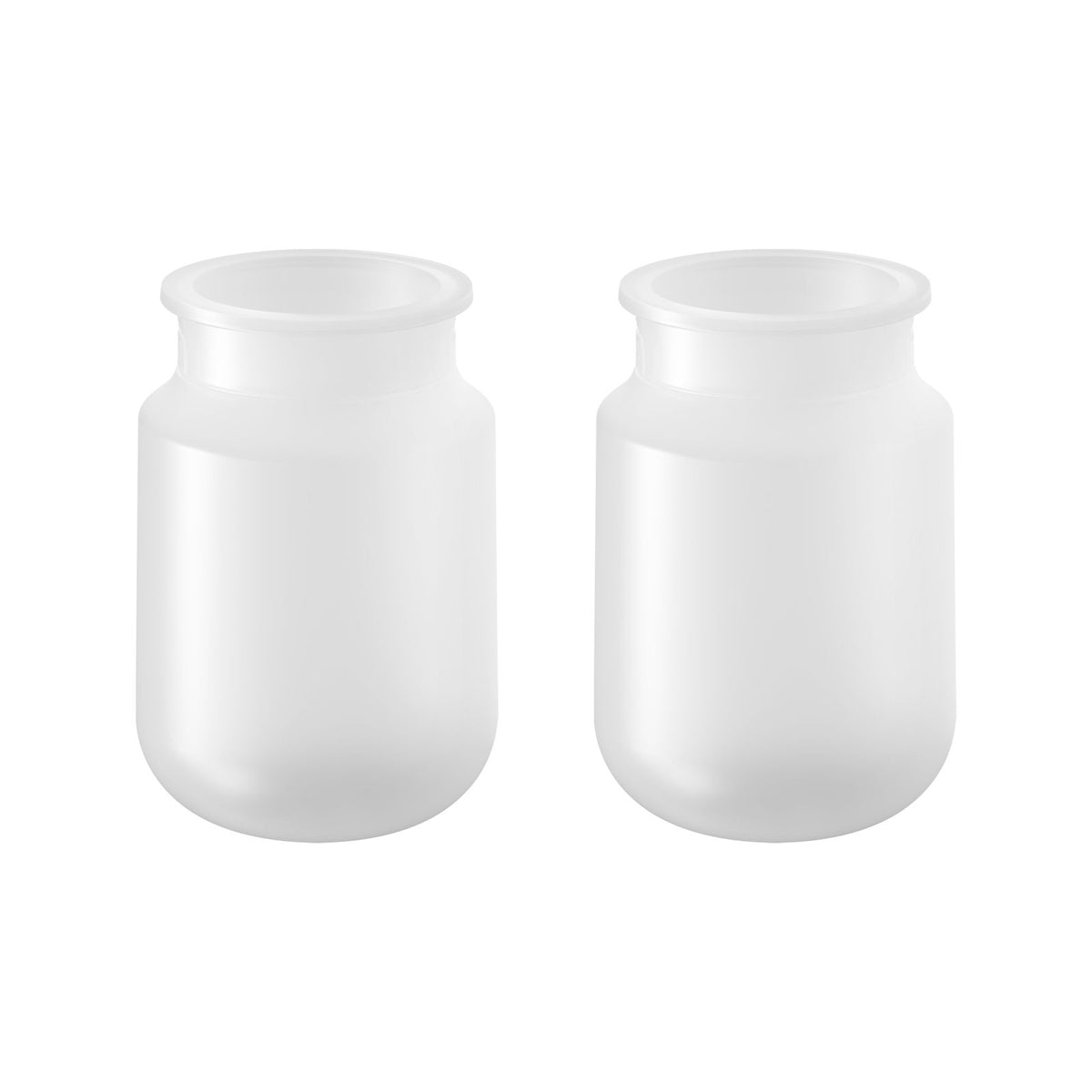 Inserto de silicona para chupón de 5 oz, set de 2 piezas, color blanco translúcido
