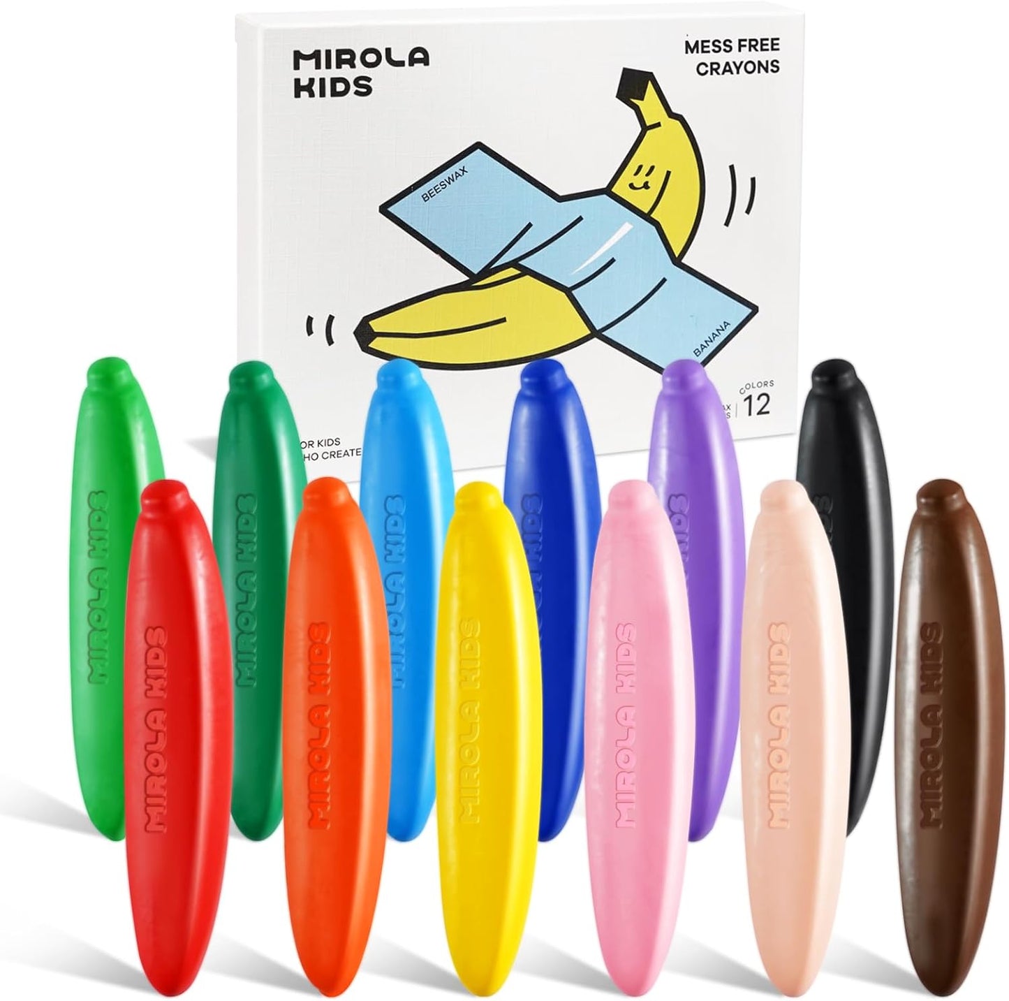 Crayones de Cera de abeja-12 colores