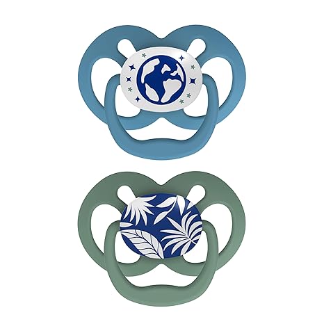 CHUPETAS ADVANTAGE 6-18ms - azul brilla en la oscuridad