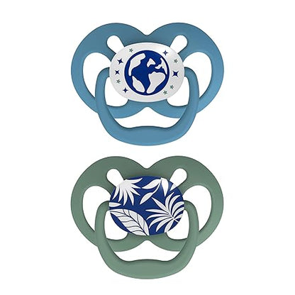 CHUPETAS ADVANTAGE 6-18ms - azul brilla en la oscuridad