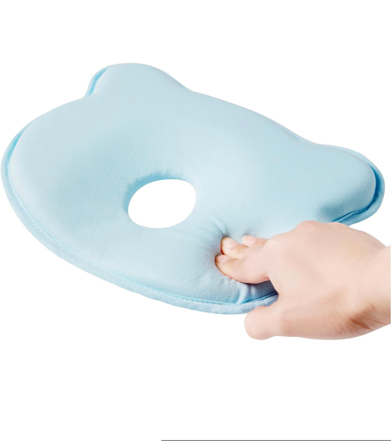 Almohada Ergonómica para Bebé Recién Nacido | Diseño Antiplagiocefalia | Ultra Transpirable