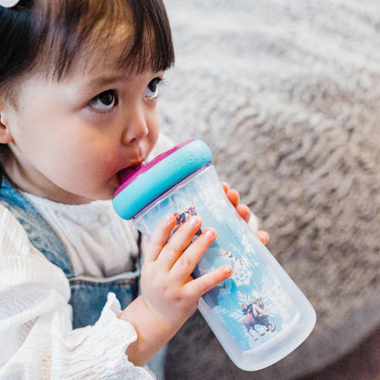 Vasos con Boquilla Aislada para Niñas, 9 oz - Frozen Celeste